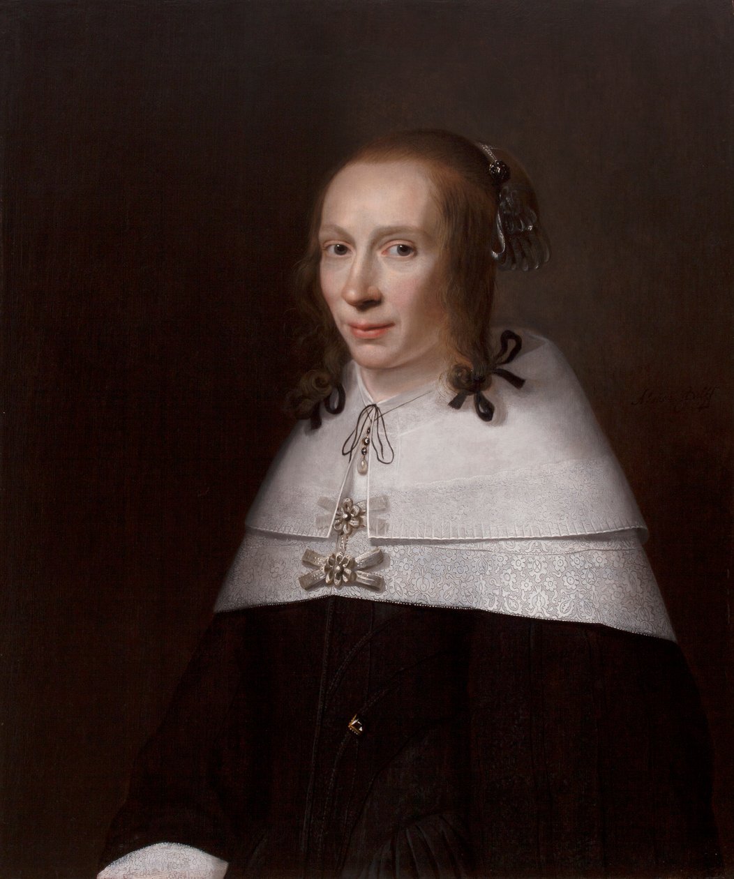 Porträt einer jungen Frau, 1654 von Jacob Willemsz Delff
