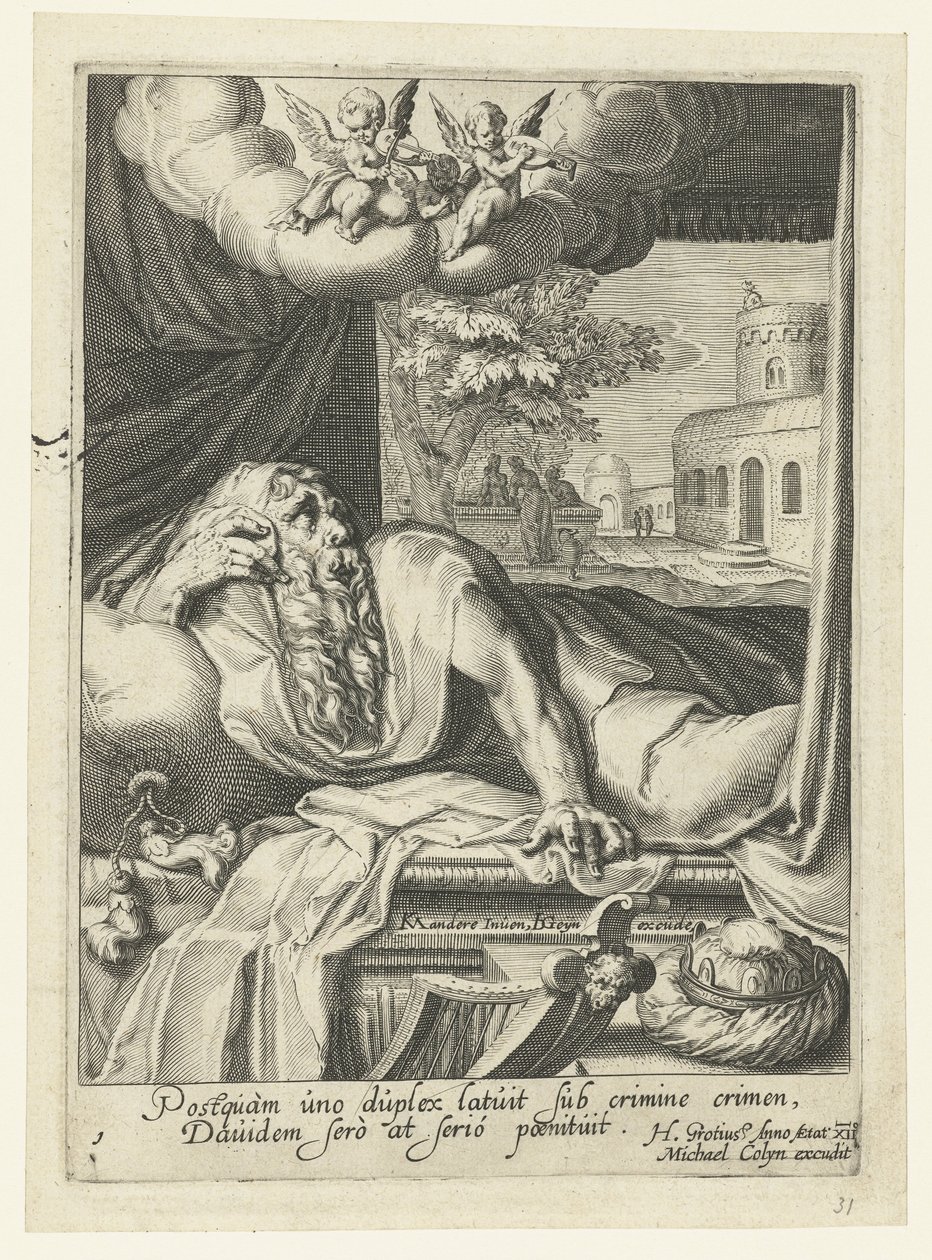 David als reuiger Sünder von Jacob de Gheyn (II) (workshop of)