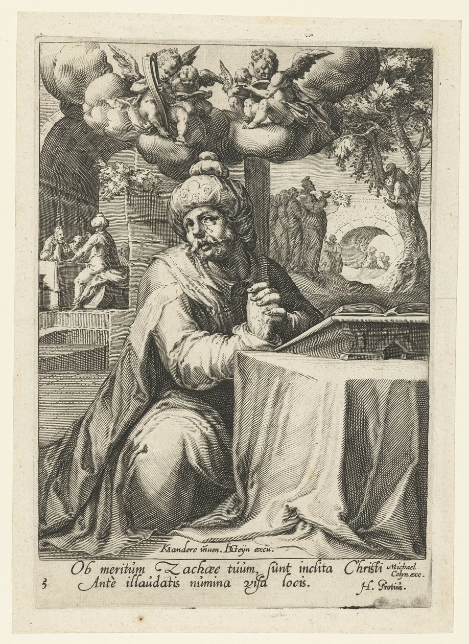 Zachäus als reuiger Sünder von Jacob de Gheyn (II) (workshop of)
