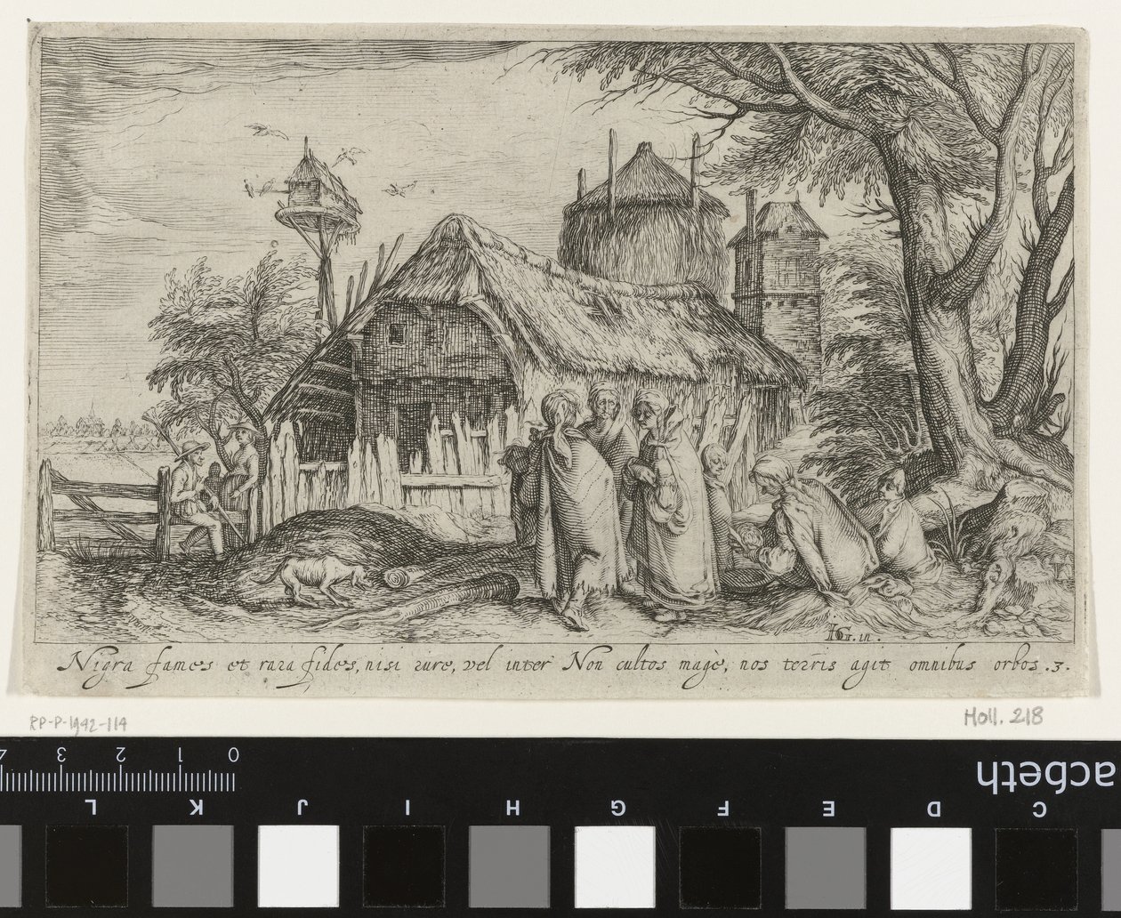 Landschap met Roma bij boerderij von Jacob de Gheyn (II)