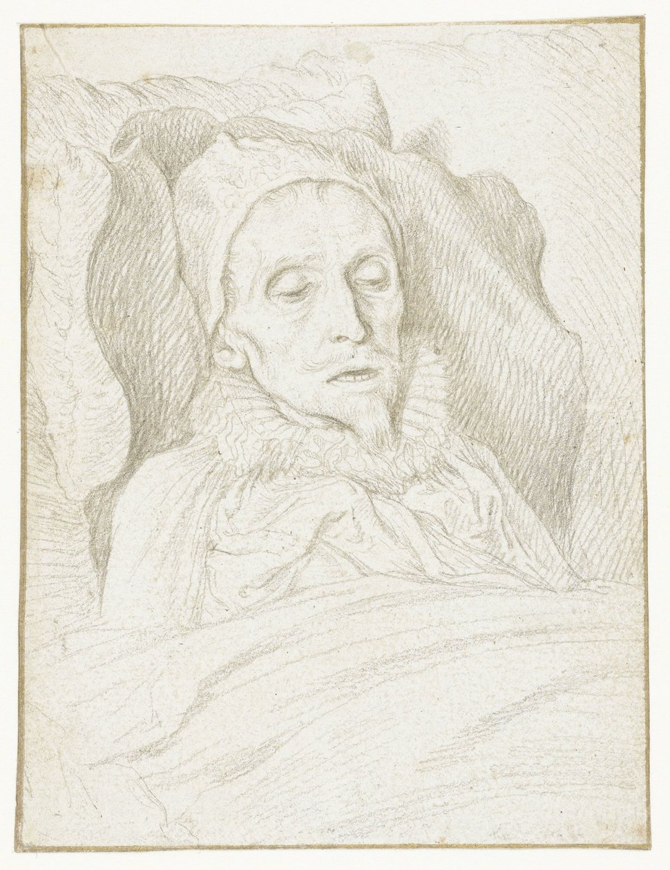 Porträt von Prinz Moritz auf seinem Sterbebett von Jacob de Gheyn (II)