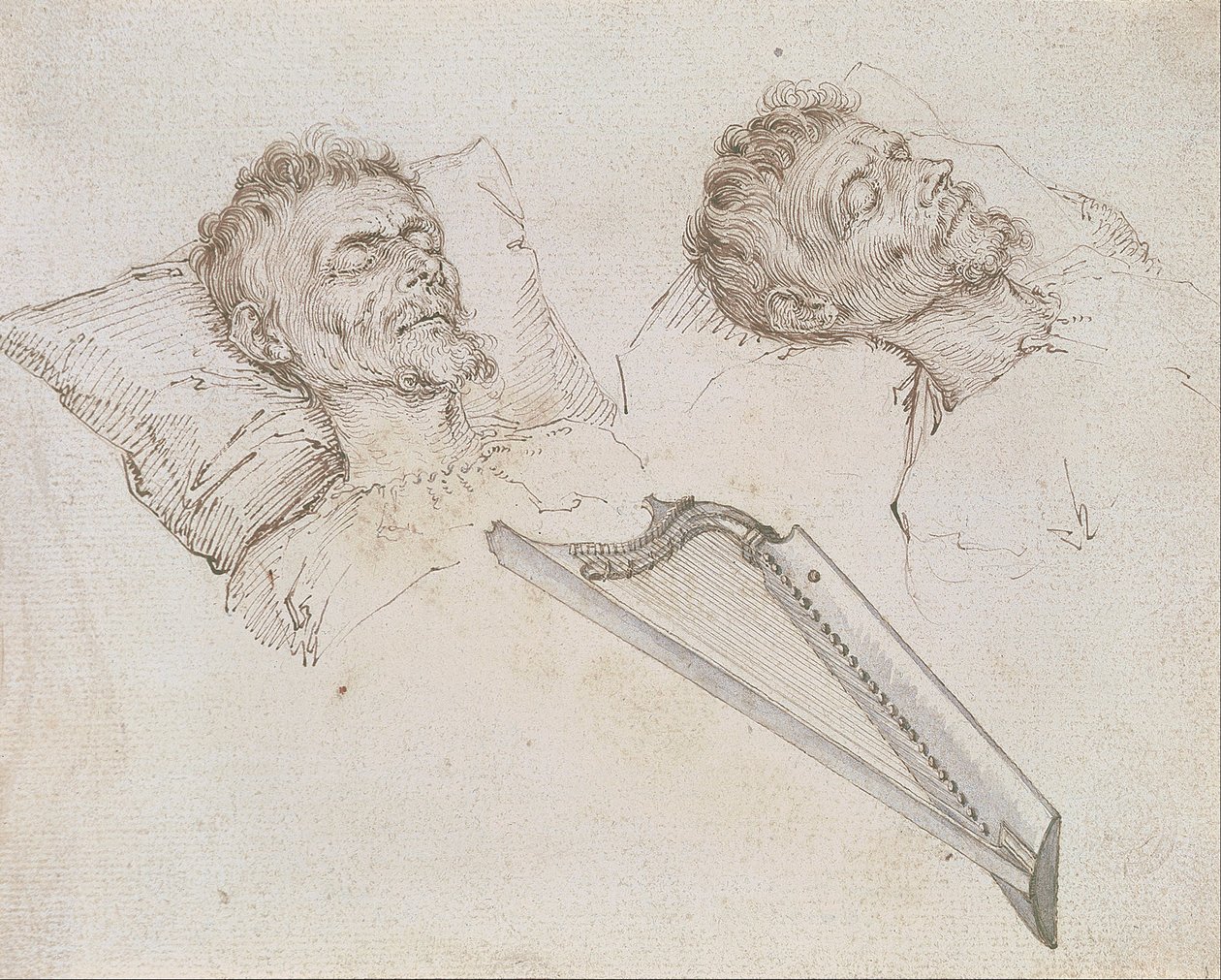 Karel van Mander auf seinem Sterbebett von Jacob de Gheyn II
