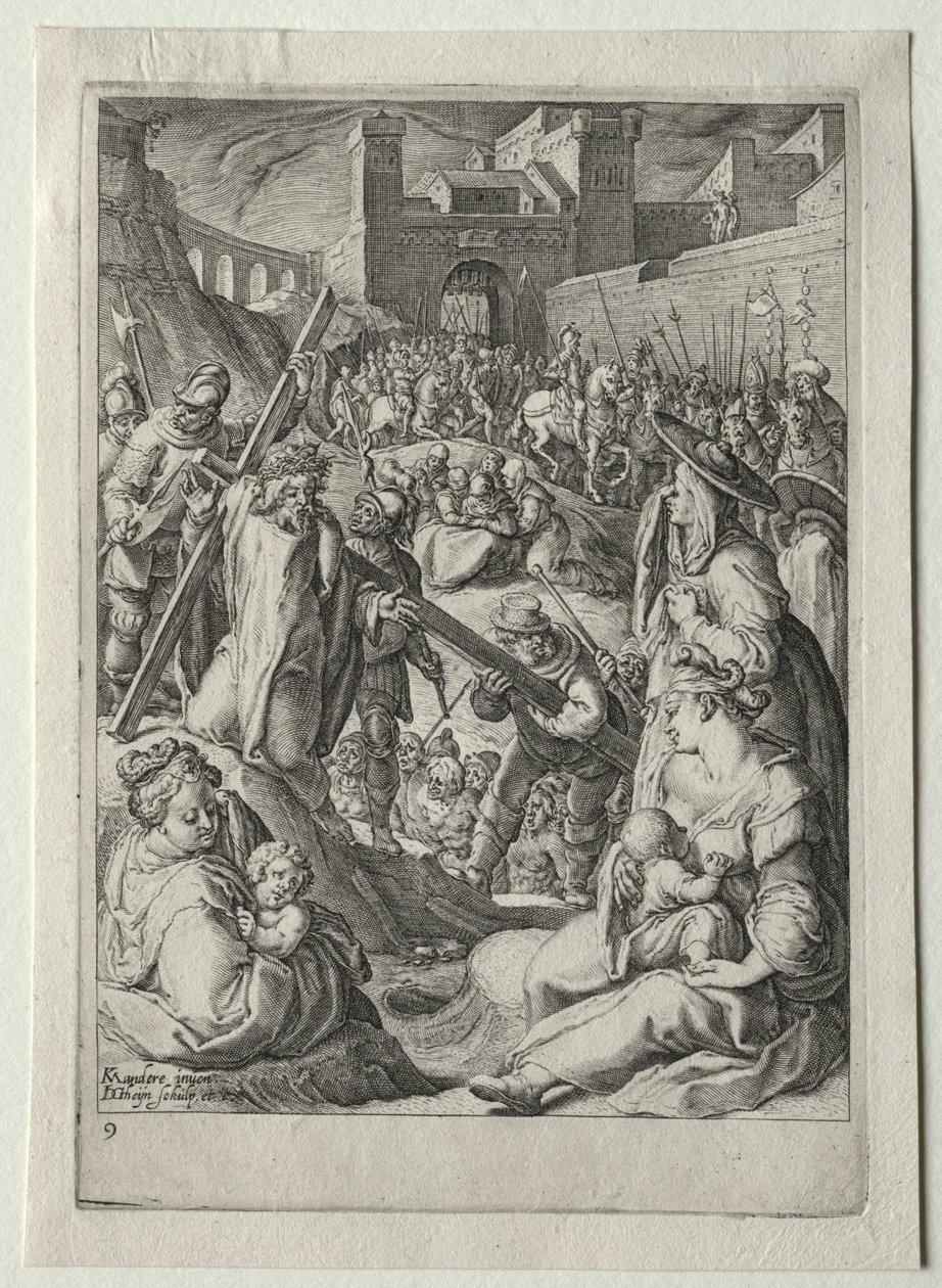 Passionsset: Christus trägt das Kreuz von Jacob de Gheyn II
