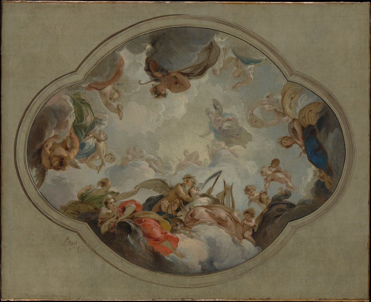 Allegorie der Künste von Jacob de Wit
