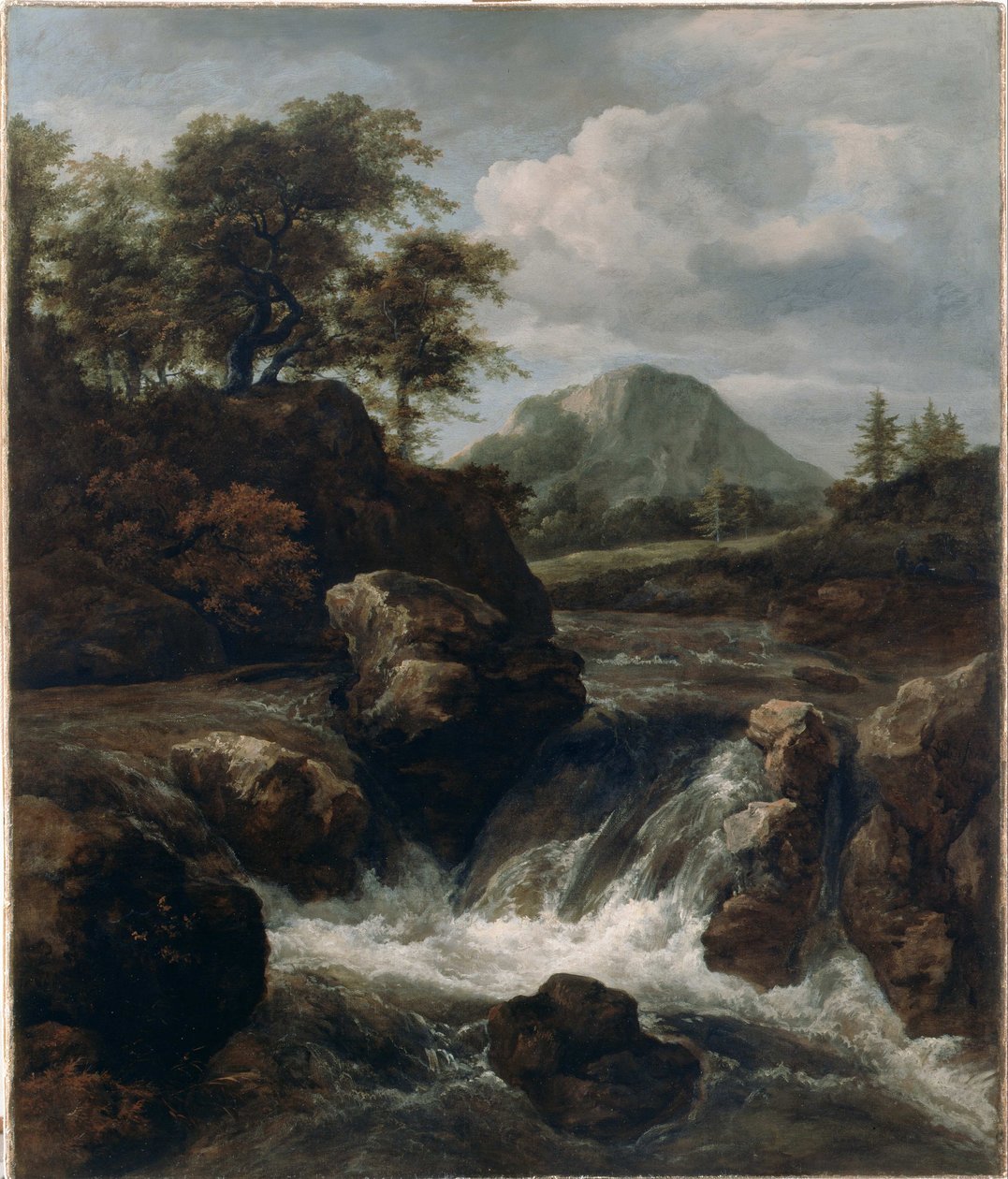 Ein Wasserfall von Jacob van Ruisdael