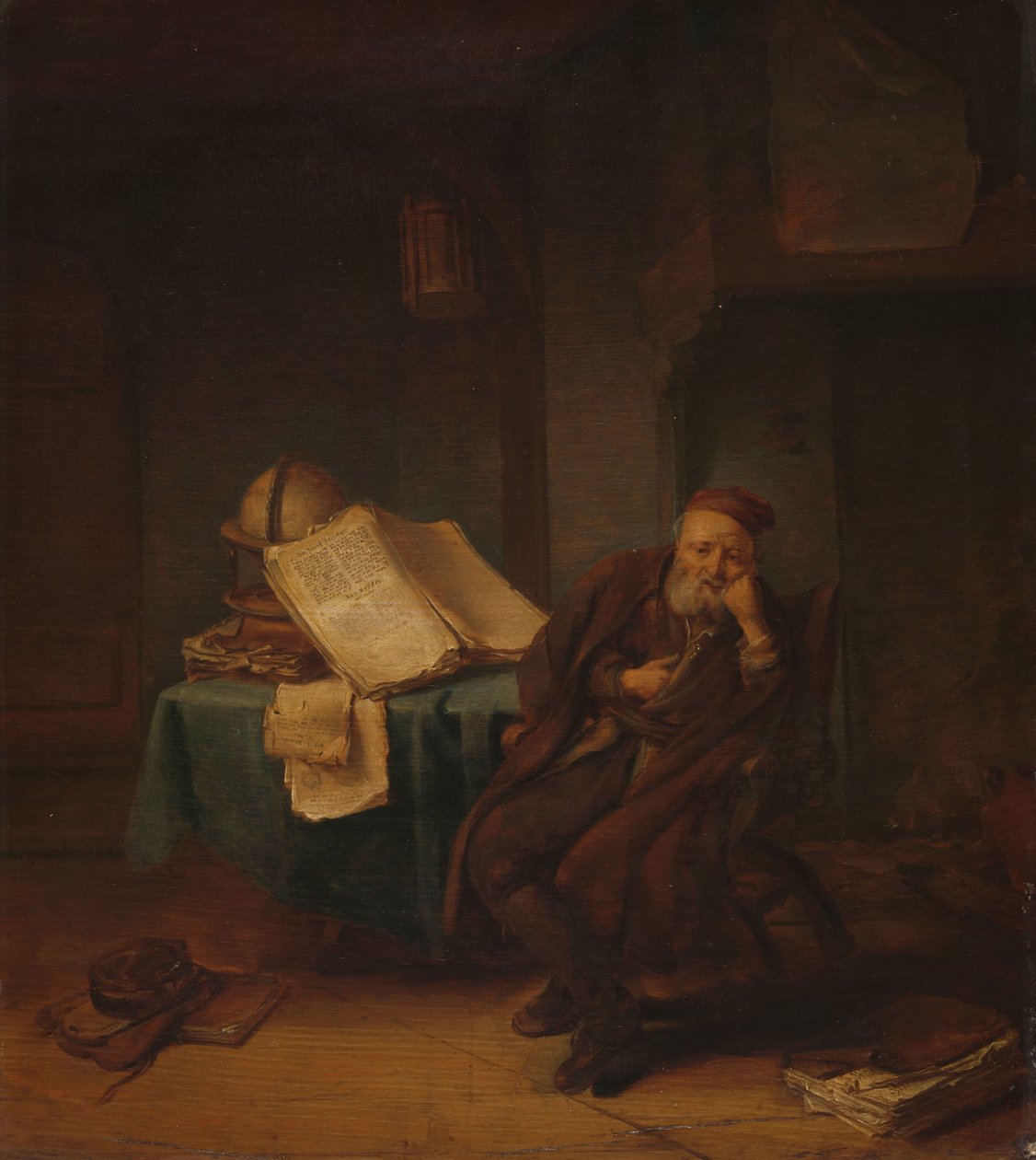 Philosoph in seinem Arbeitszimmer von Jacob van Spreeuwen