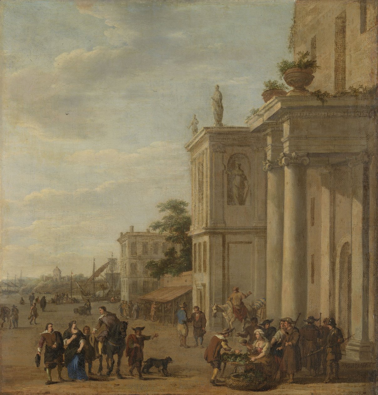 Italienischer Marktplatz von Jacob van der Ulft