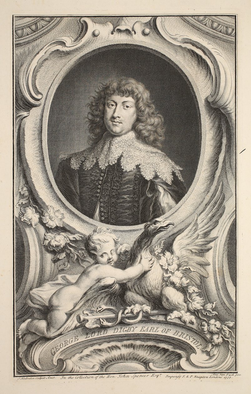 Porträt von George, Lord Digby, Earl of Bristol, Illustration aus 
