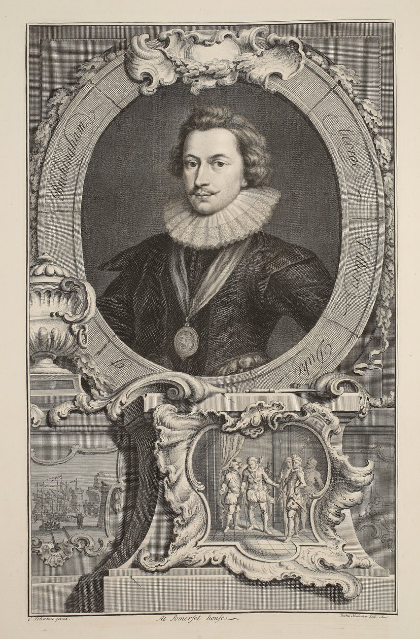 Porträt von George Villiers, Herzog von Buckingham, Illustration aus 