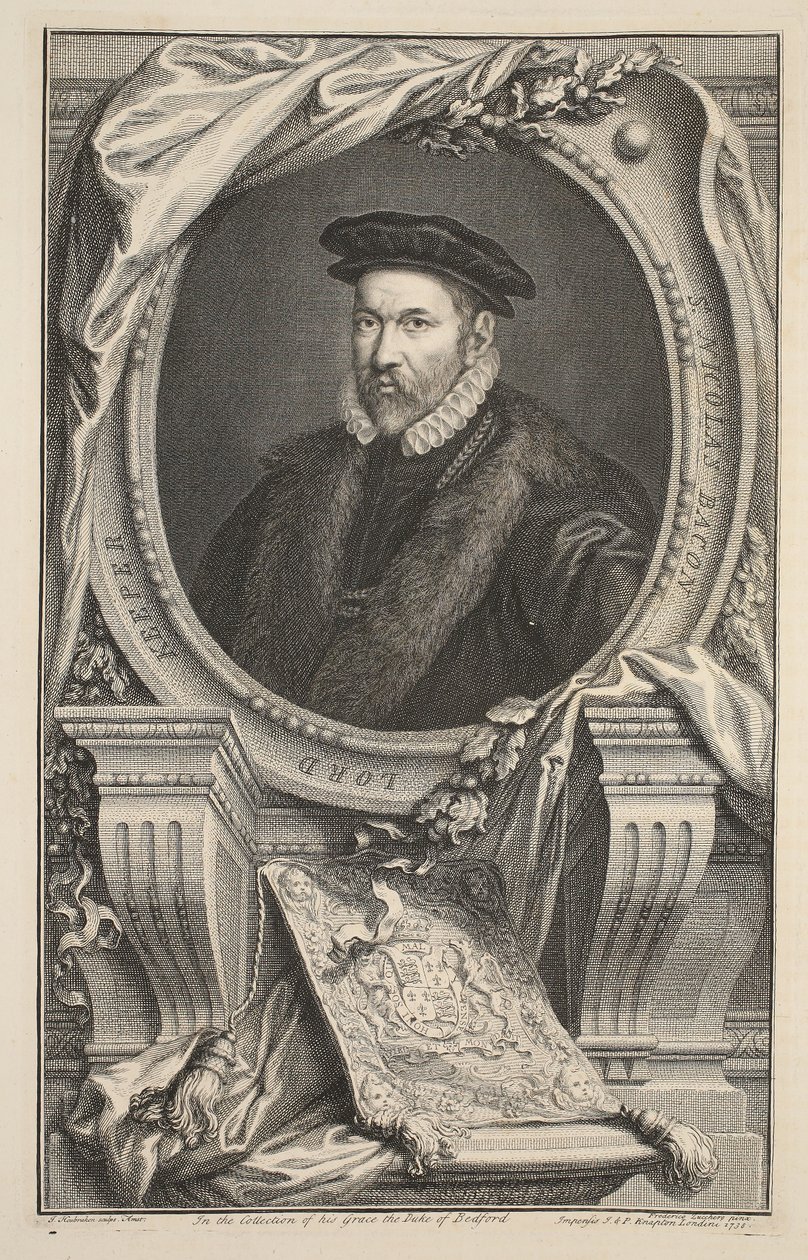 Porträt von Nicholas Bacon, Illustration aus 