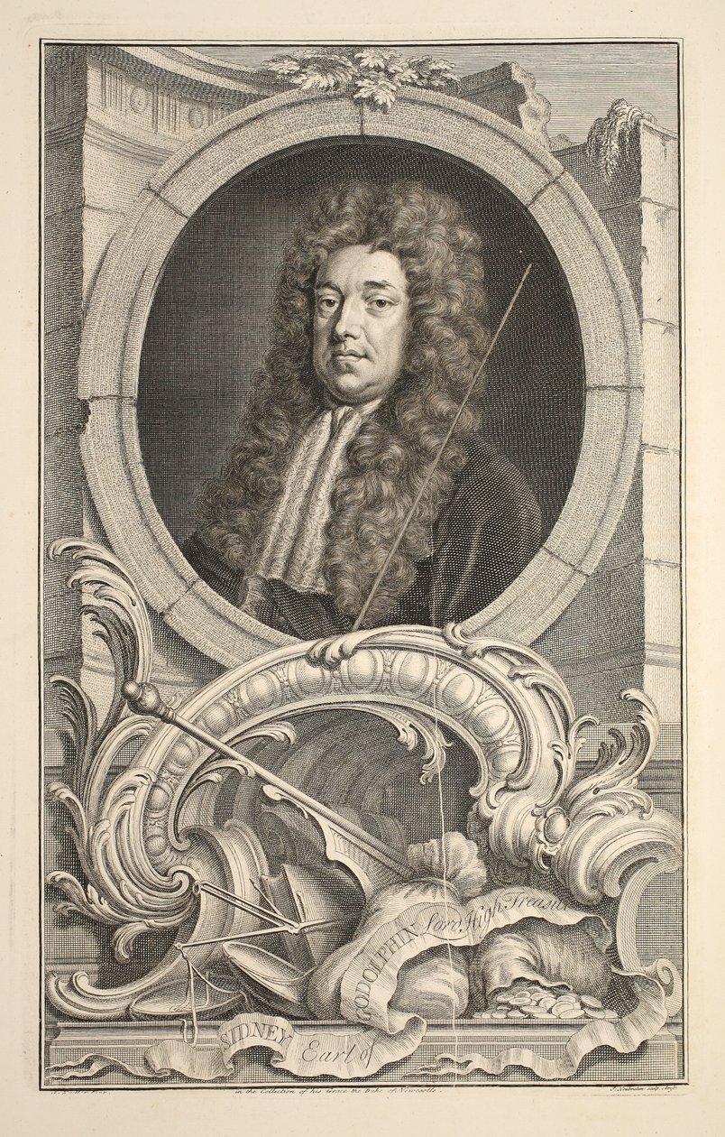 Porträt von Sidney, Earl of Godolphin, Illustration aus 