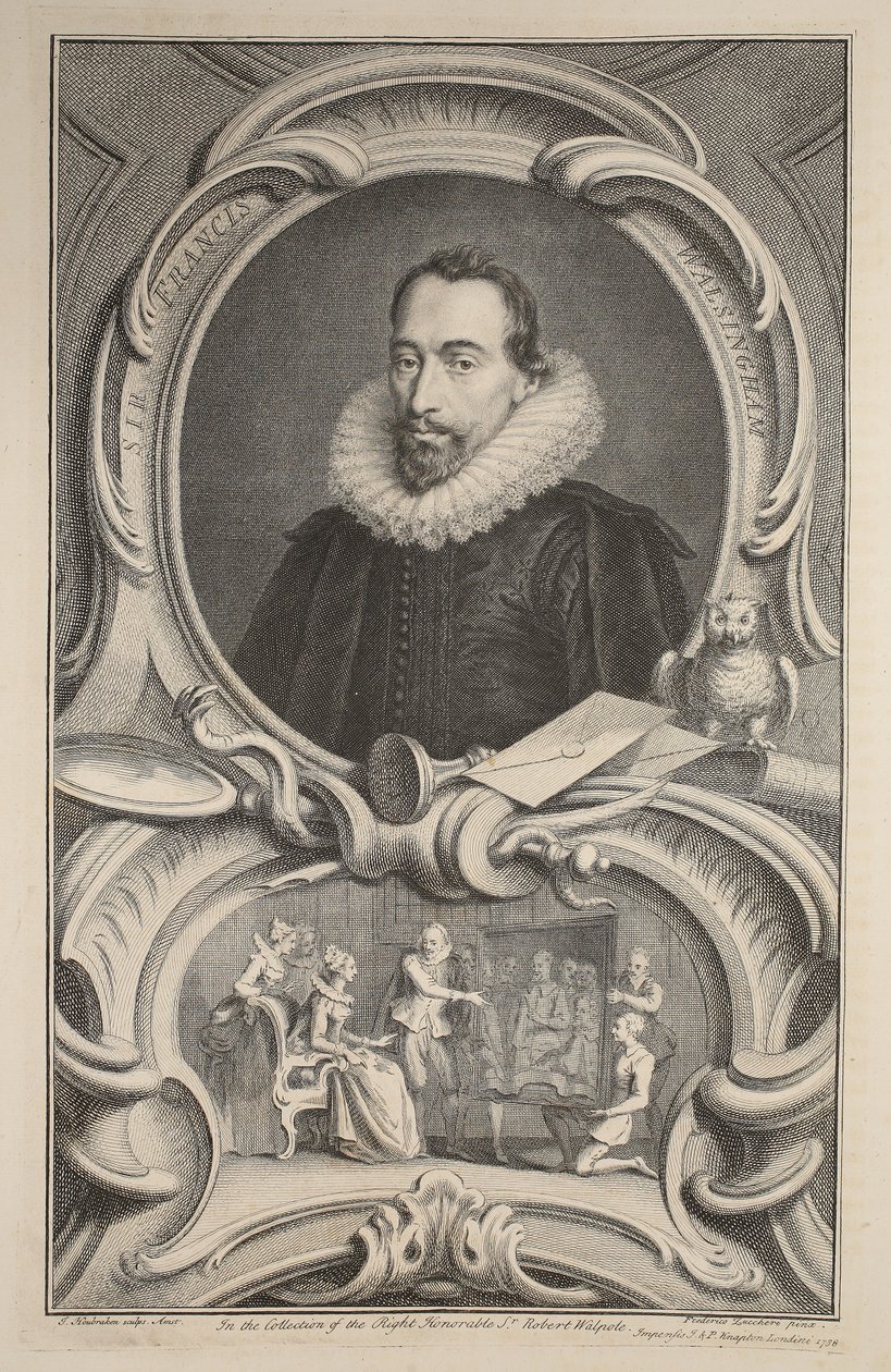 Porträt von Sir Francis Walsingham, Illustration aus 