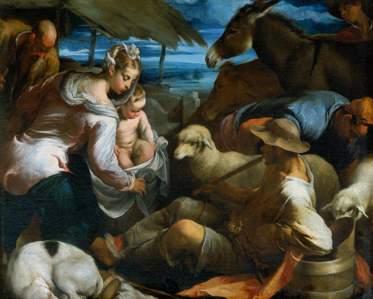 Anbetung der Hirten von Jacopo Bassano