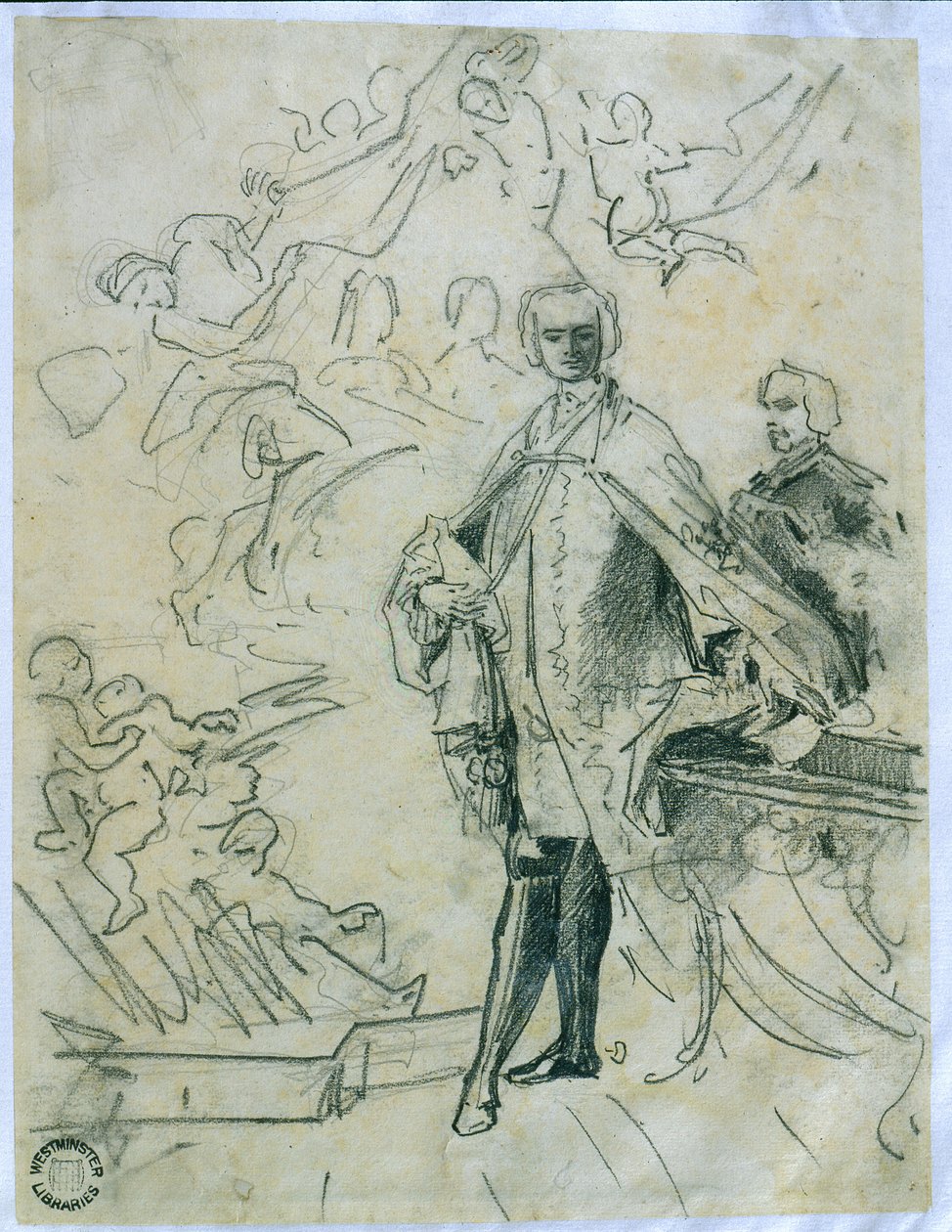 Skizze von Carlo Broschi 