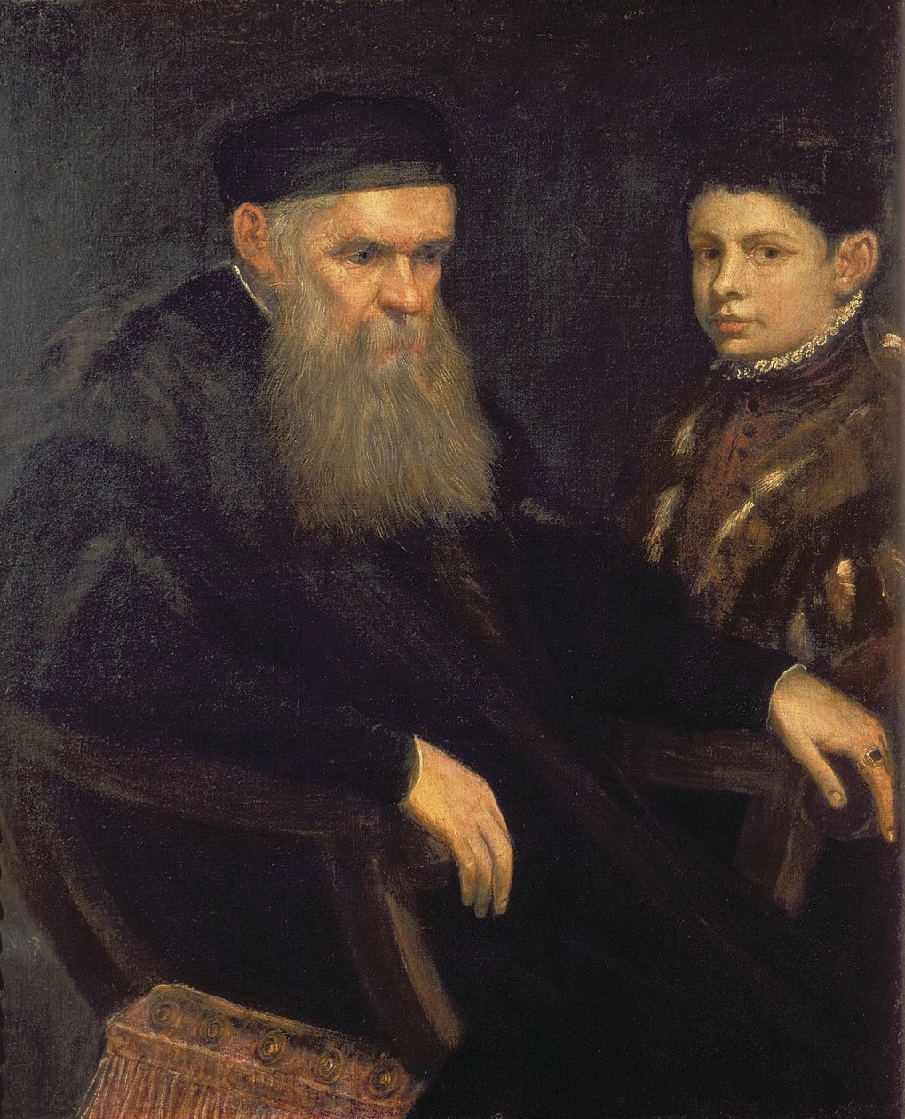 Alter Mann und sein Diener, 1565 von Jacopo Robusti Tintoretto