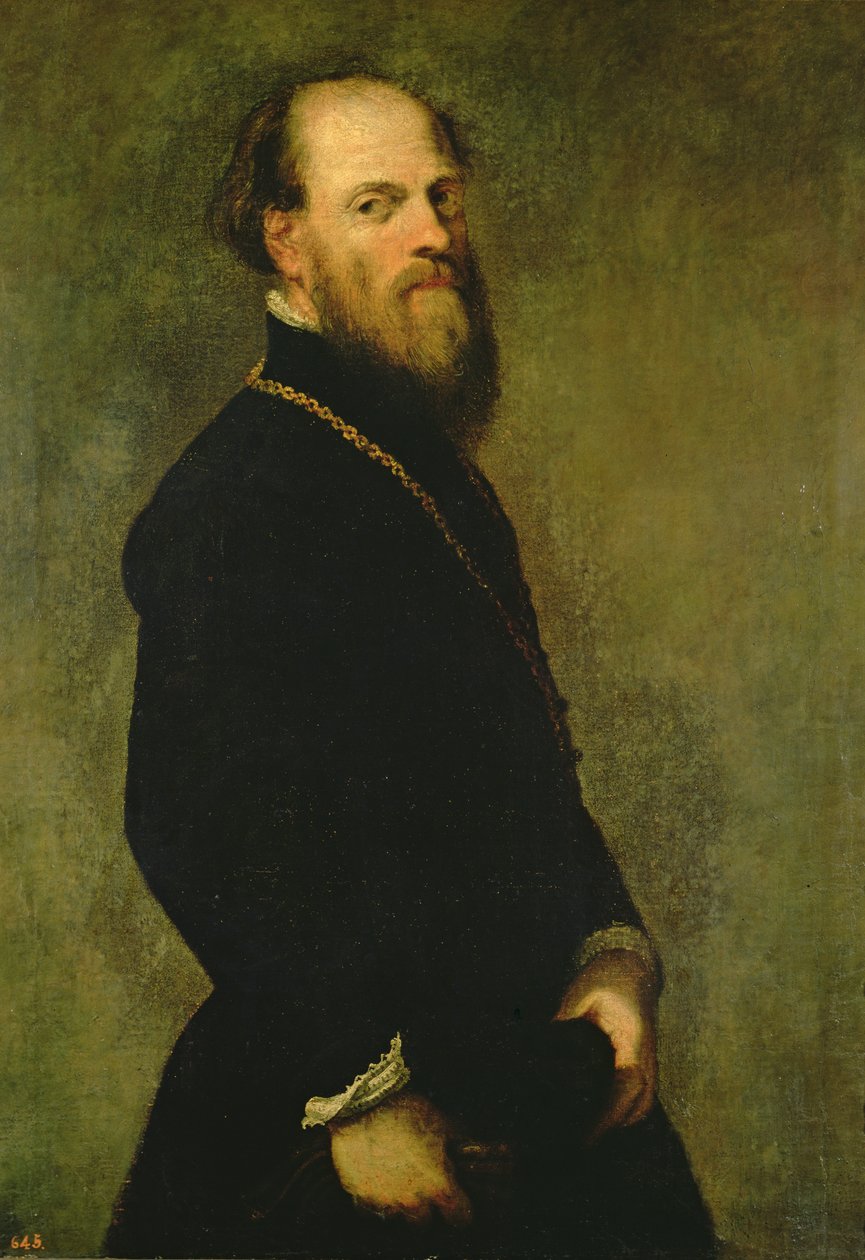 Der Mann mit der Goldkette, ca. 1550 von Jacopo Robusti Tintoretto