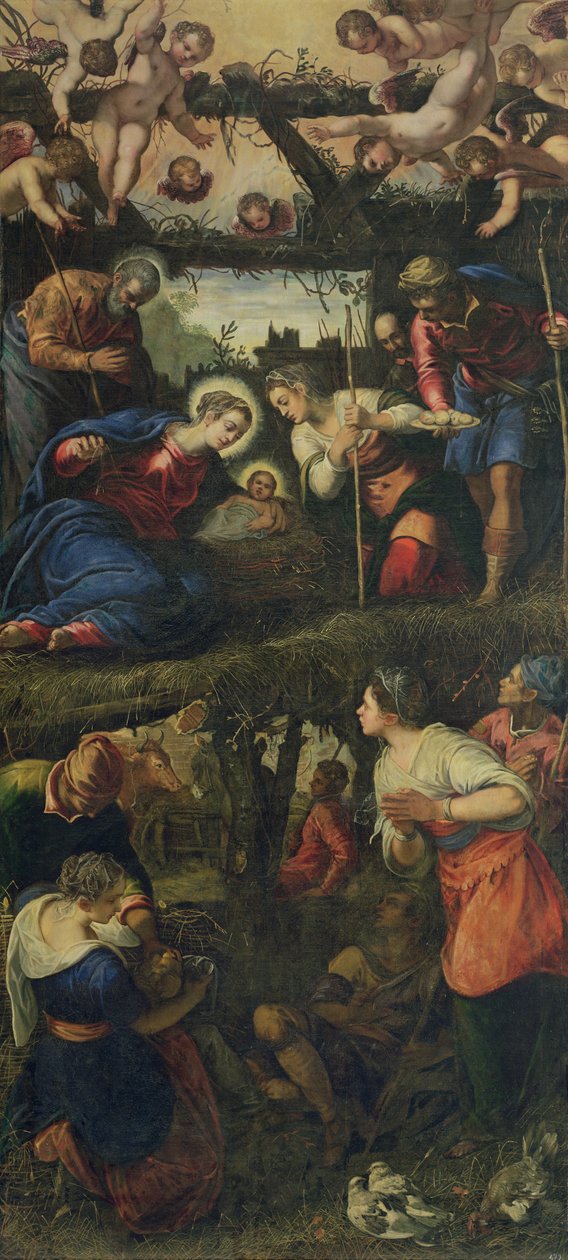 Die Geburt und Anbetung von Jacopo Robusti Tintoretto