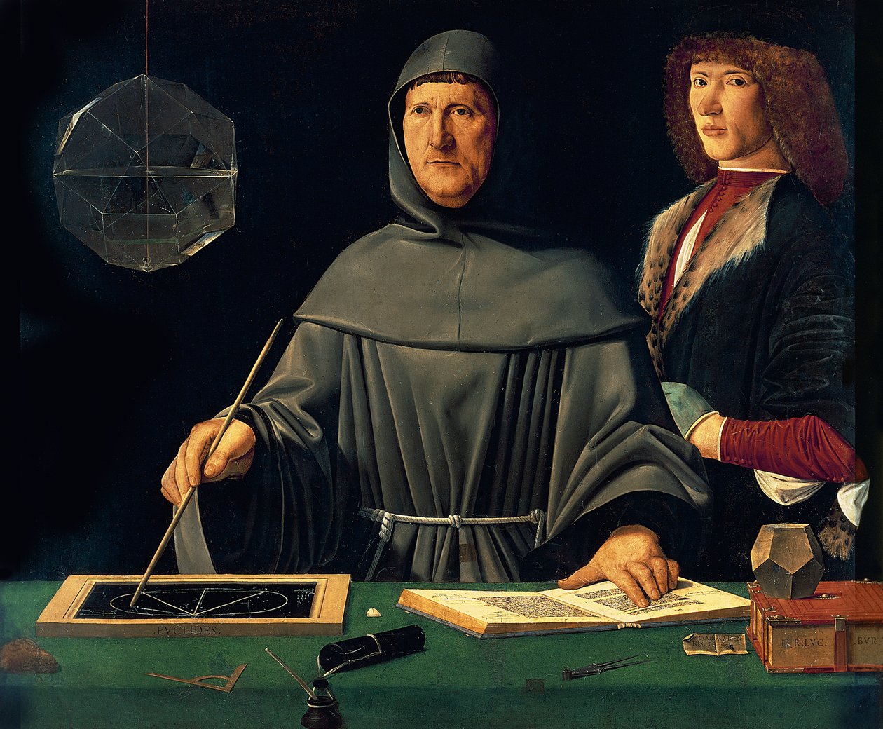 Porträt von Luca Pacioli (um 1445-um 1514) 1495 von Jacopo de Barbari