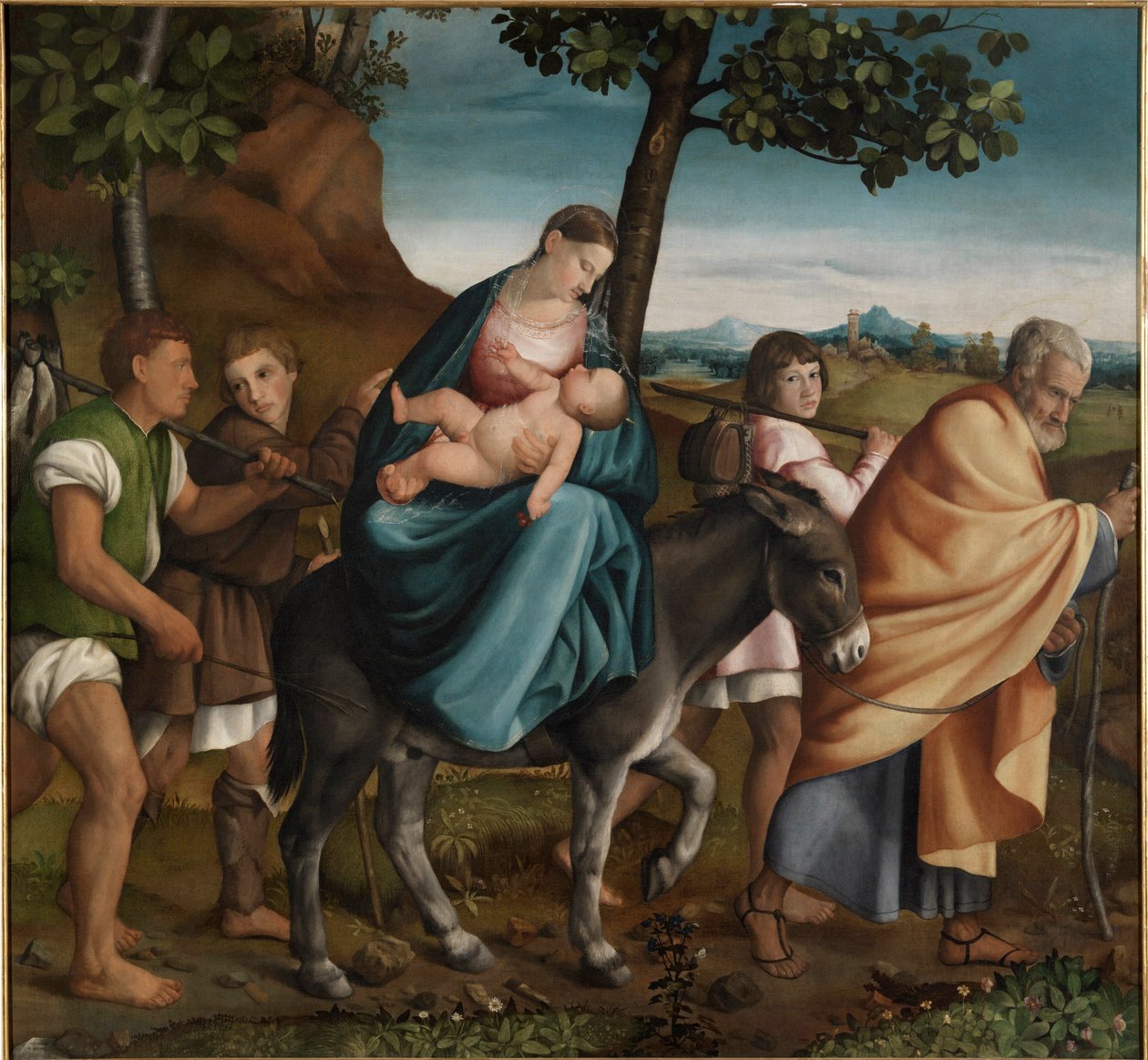 Die Flucht nach Ägypten von Jacopo Bassano