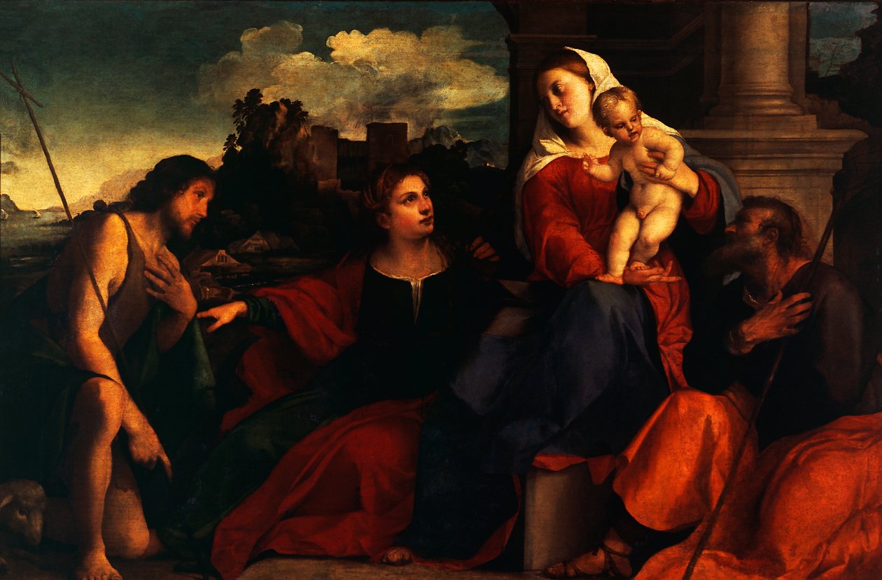 Heilige Konversation, ca. 1525 von Jacopo (c.1480 1528) Palma