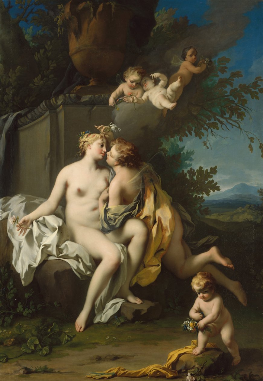 Flora und Zephyr, ca. 1730 von Jacopo Amigoni