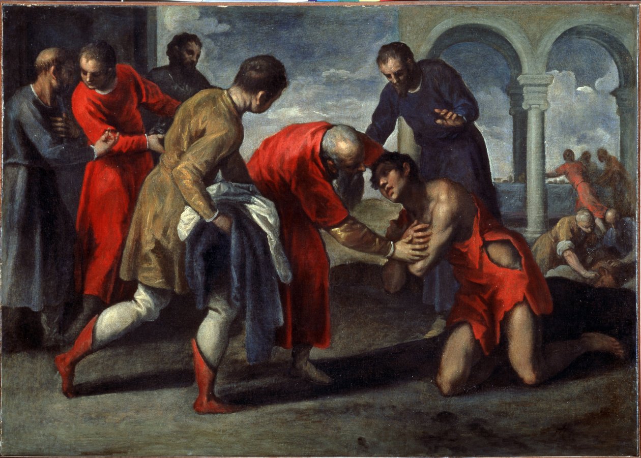 Die Rückkehr des verlorenen Sohnes von Jacopo Il Giovane Palma