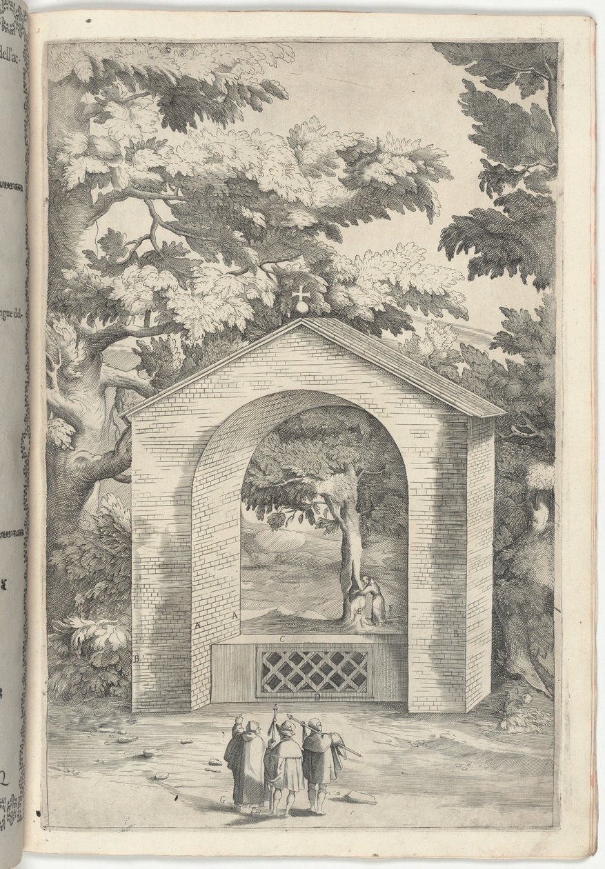 Kapelle der Quelle im Buchenbaum [Tafel Q] von Jacopo Ligozzi