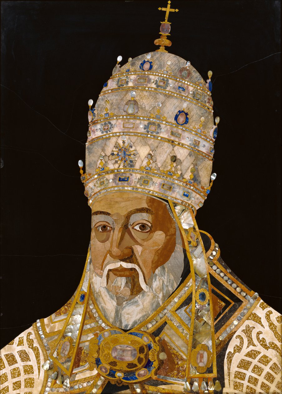 Porträt von Papst Clemens VIII., 1600-1 von Jacopo Ligozzi