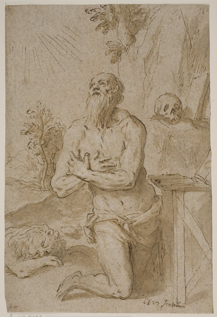 Der heilige Hieronymus in der Wildnis von Jacopo Palma