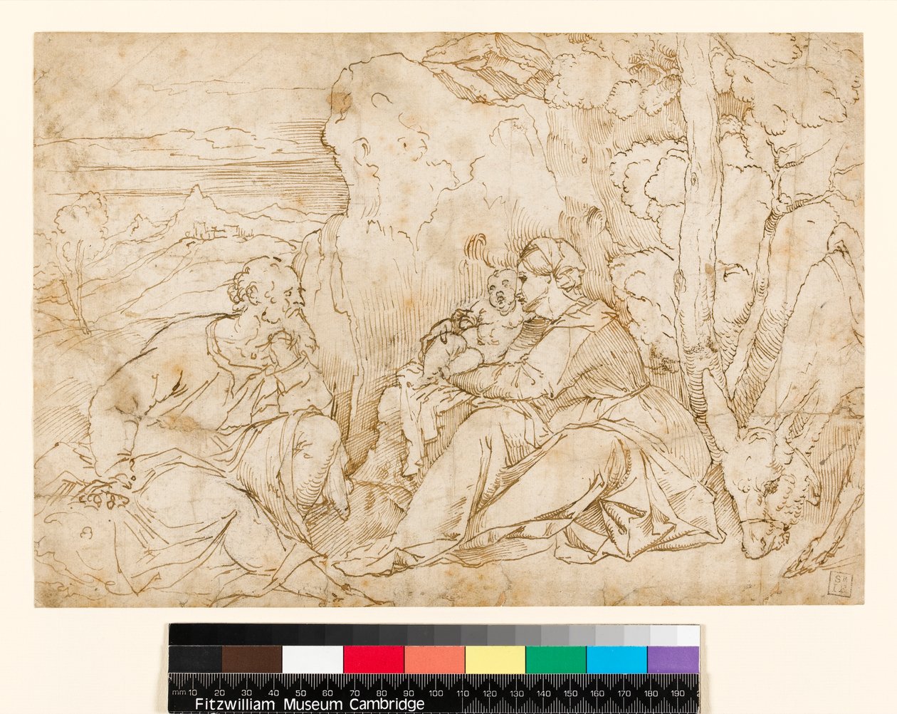 Die Rast auf der Flucht nach Ägypten von Jacopo Palma