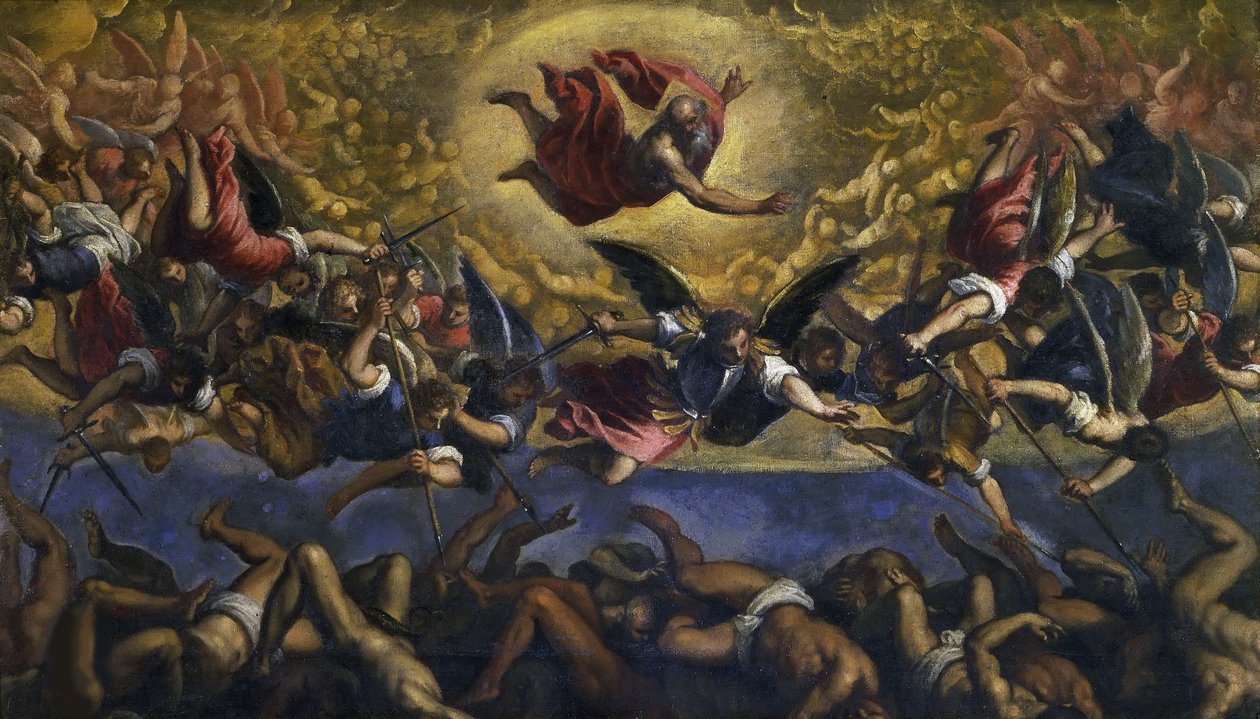 Der Sturz der rebellischen Engel, ca. 1615-1620 von Jacopo Palma il Giovane the Younger