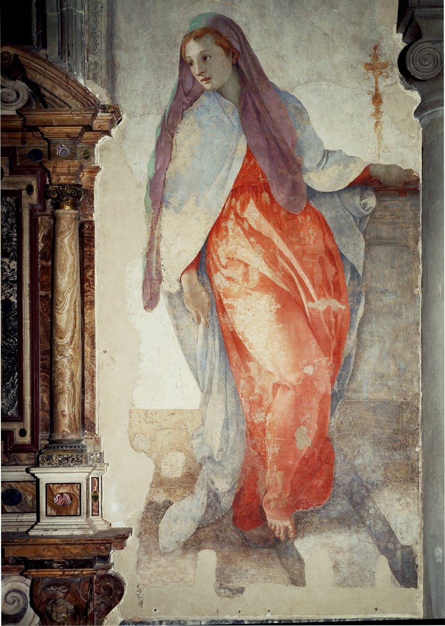 Verkündigung (Detail) von Jacopo Pontormo