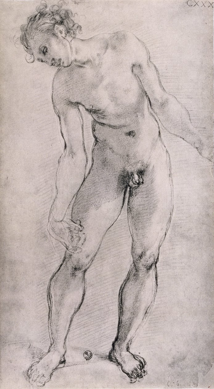 Studie einer männlichen Figur für das 