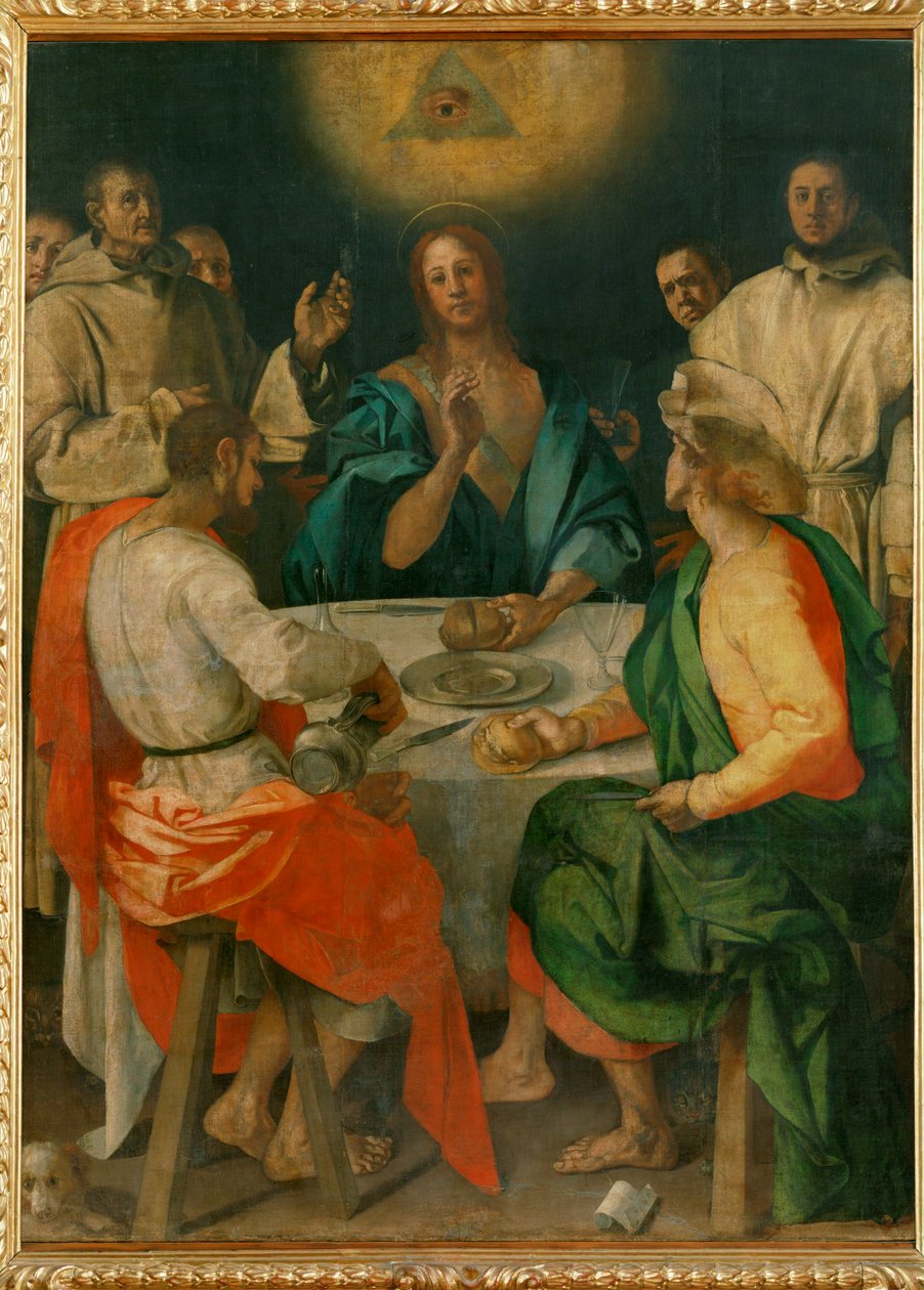 Abendmahl in Emmaus von Jacopo Pontormo