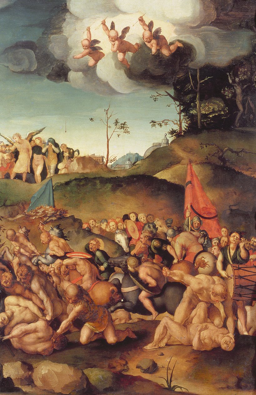 Das Martyrium der Zehntausend, 1529-30 von Jacopo Pontormo