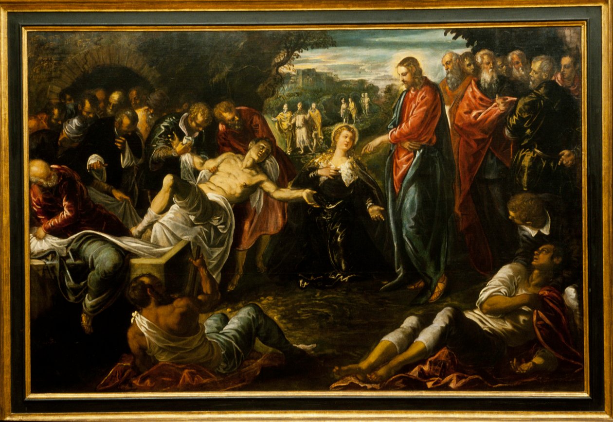 Die Auferweckung des Lazarus von Jacopo Robusti (studio of) Tintoretto