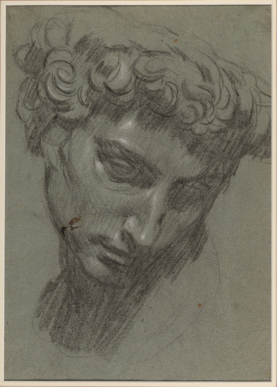 Porträt von Giuliano de’ Medici, nach Michelangelo (recto) von Jacopo Robusti (workshop of) Tintoretto