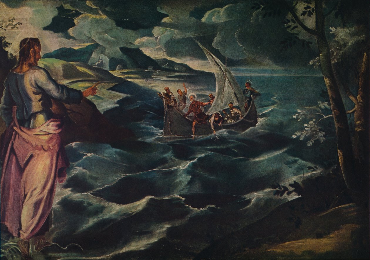 Christus am See Genezareth, ca. 1575-1580 von Jacopo Robusti Tintoretto