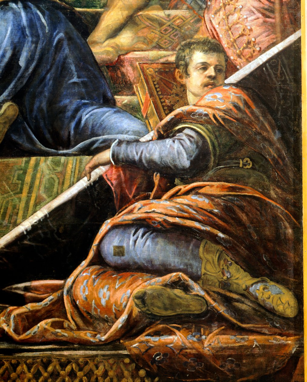 Doge Niccolo da Ponte erhält einen Olivenzweig von Venedig (Detail) von Jacopo Robusti Tintoretto