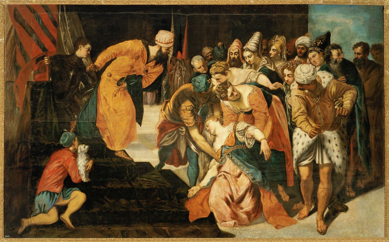 Esther vor König Ahasver von Jacopo Robusti Tintoretto