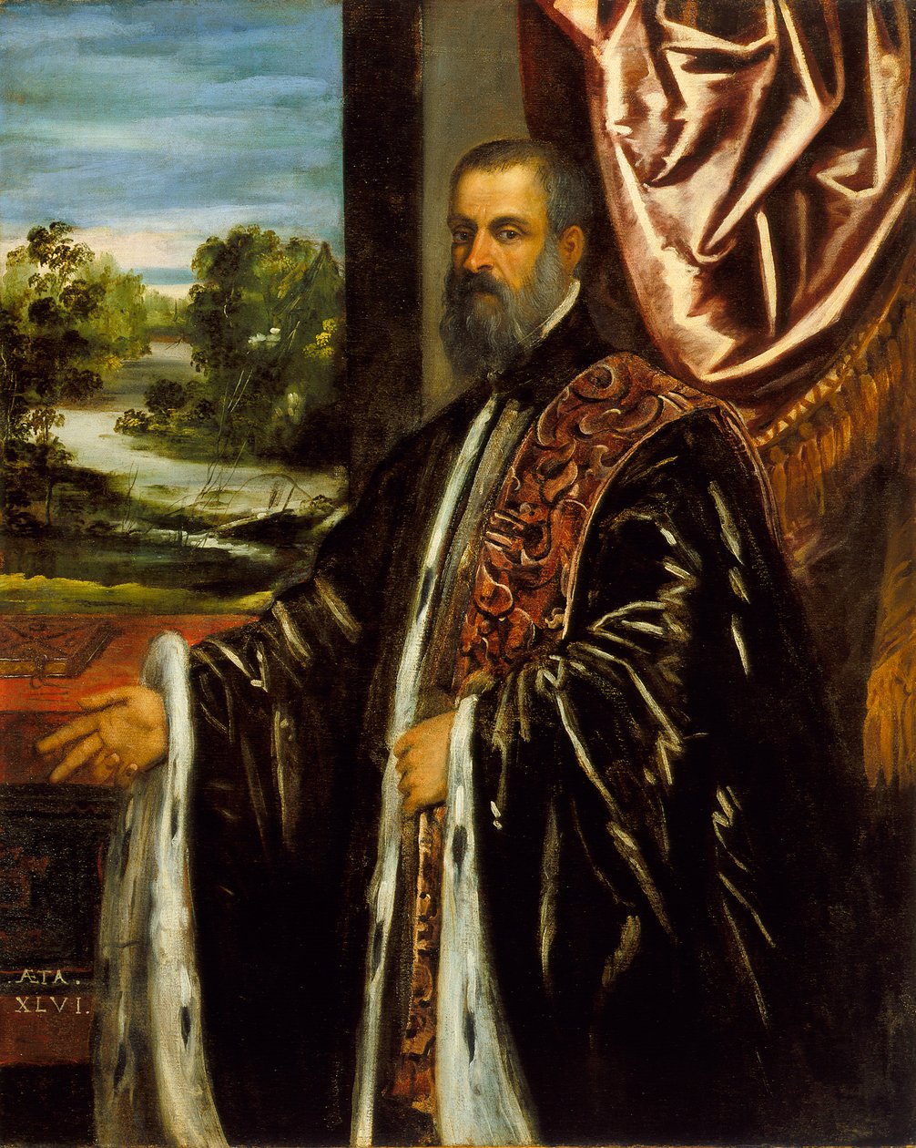 Porträt von Marino Grimani, 1578 von Jacopo Robusti Tintoretto