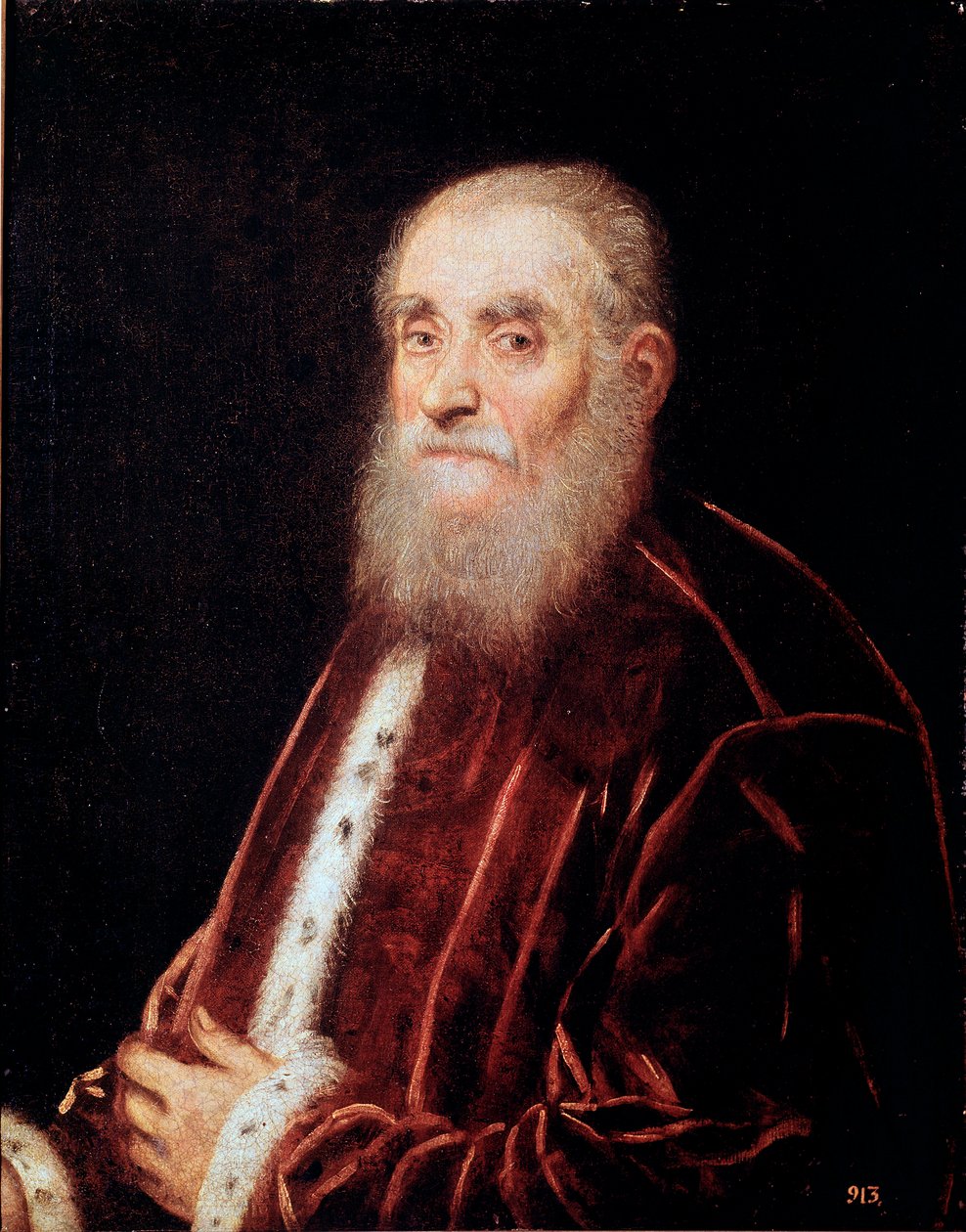 Porträt eines venezianischen Senators von Jacopo Robusti genannt Tintoretto von Jacopo Robusti Tintoretto