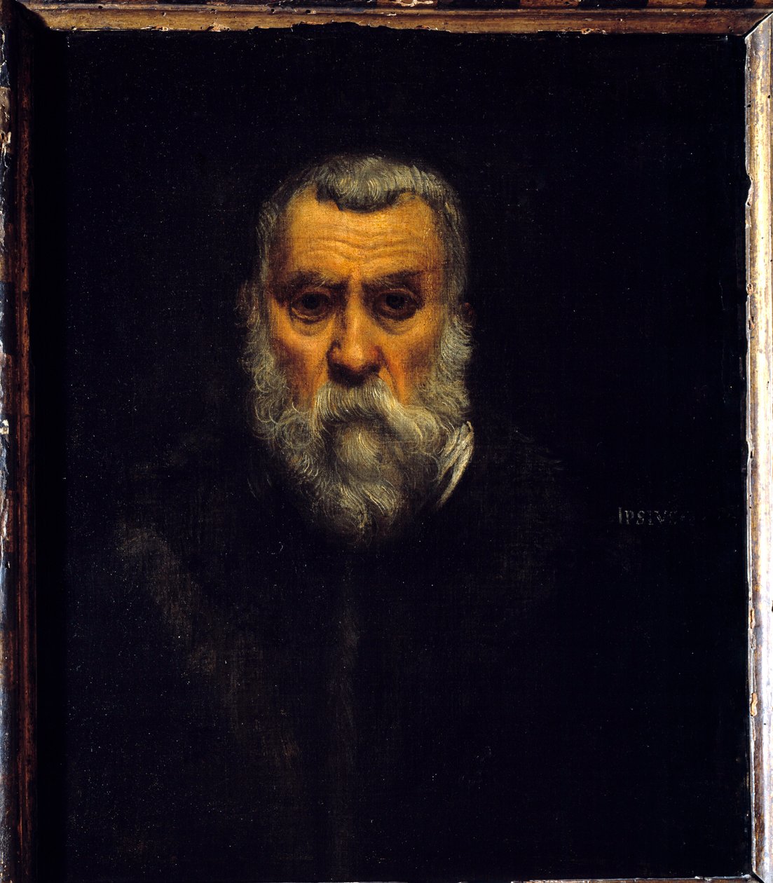 Selbstporträt. Gemälde von Jacopo Robusti, genannt Tintoretto von Jacopo Robusti Tintoretto