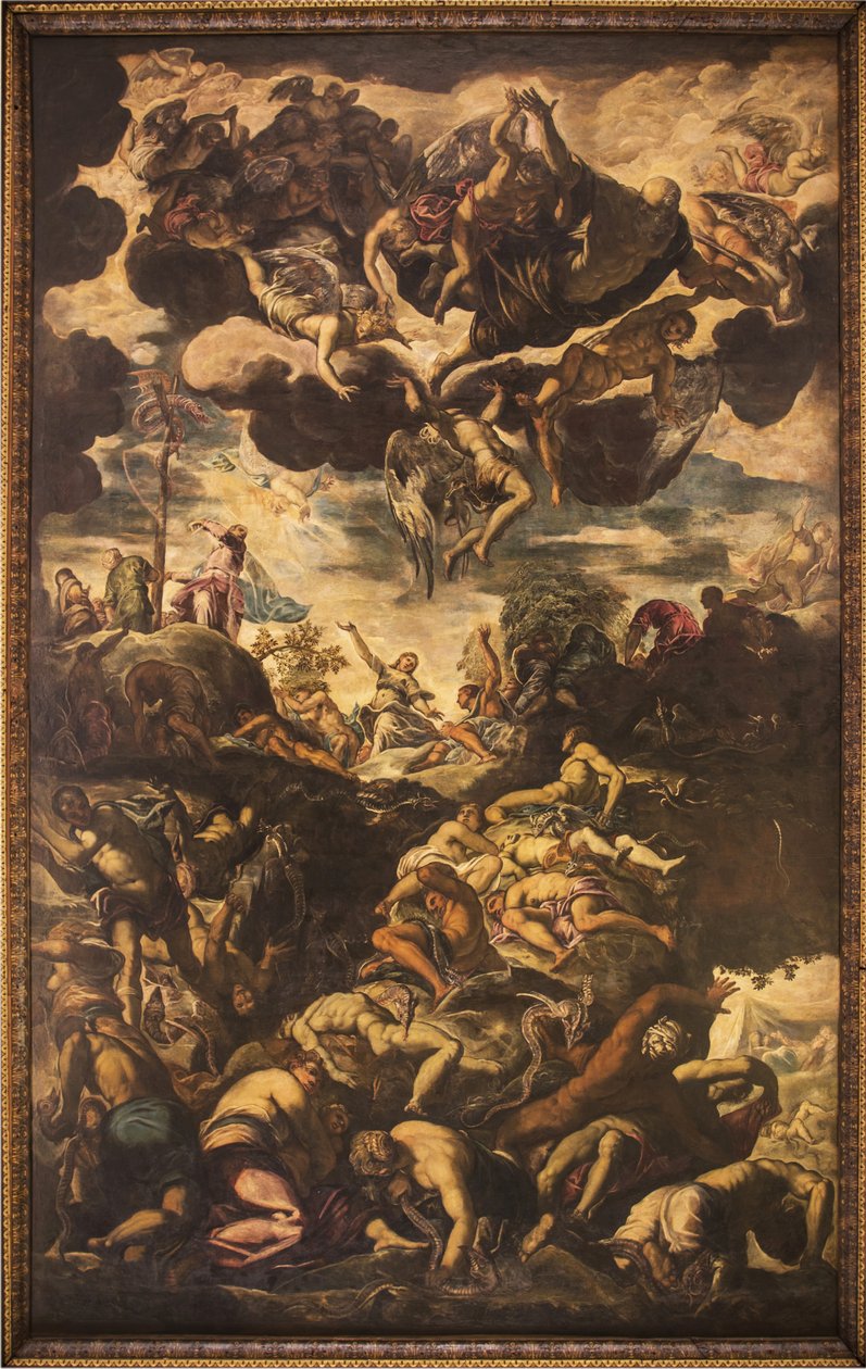 Die Errichtung der ehernen Schlange von Jacopo Robusti Tintoretto