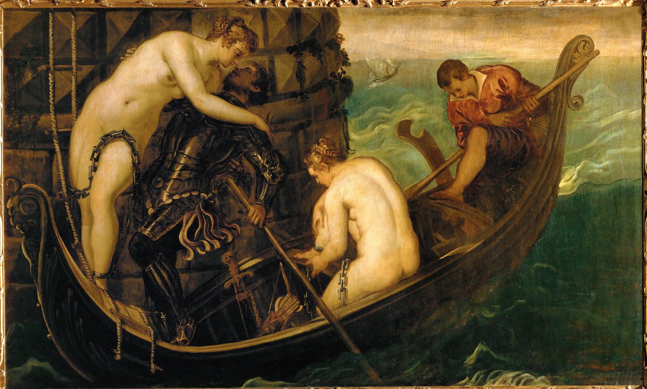 Die Rettung der Prinzessin Arsinoe, um 1560 von Jacopo Robusti Tintoretto