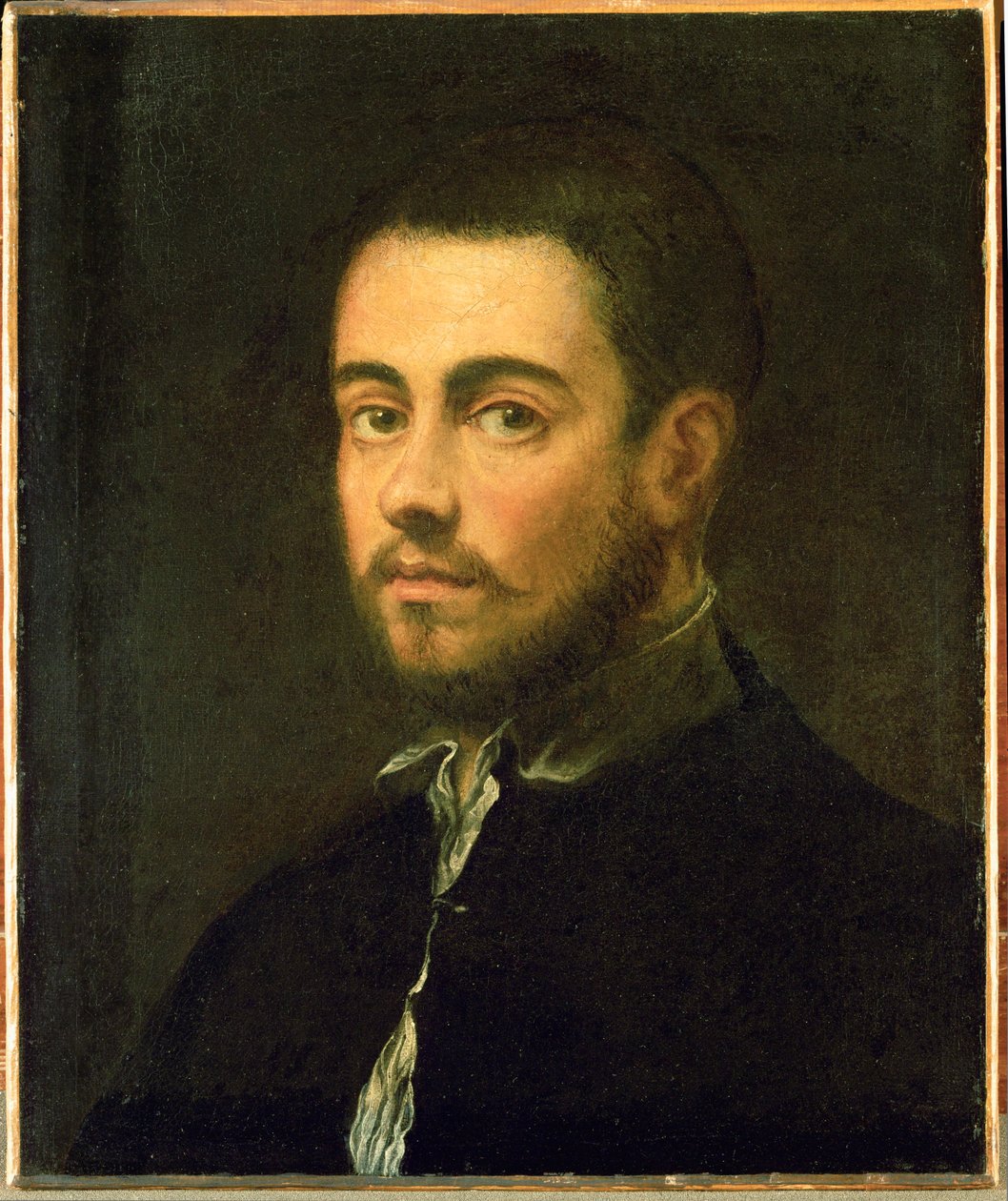 Junger Mann mit Bart von Jacopo Robusti Tintoretto