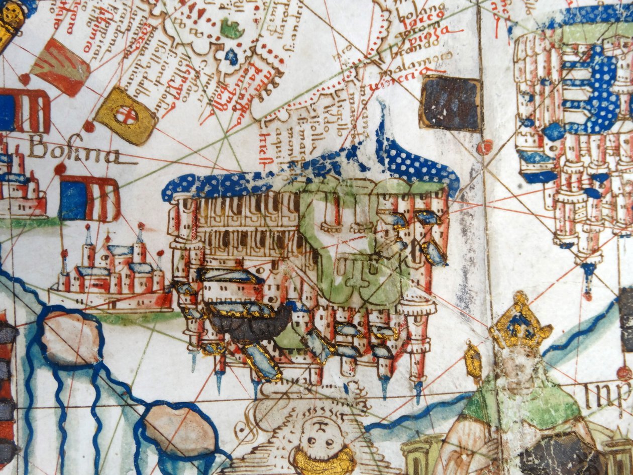 Renaissance-Karte von Europa, nach Jacopo Russo, 1528 von Jacopo Russo