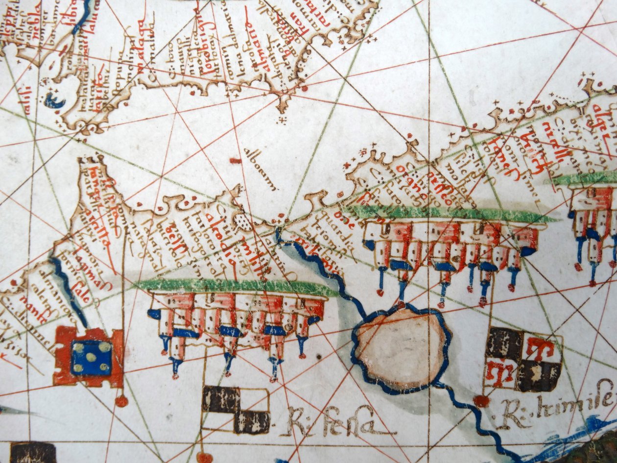 Renaissance-Karte von Europa, nach Jacopo Russo, 1528 von Jacopo Russo