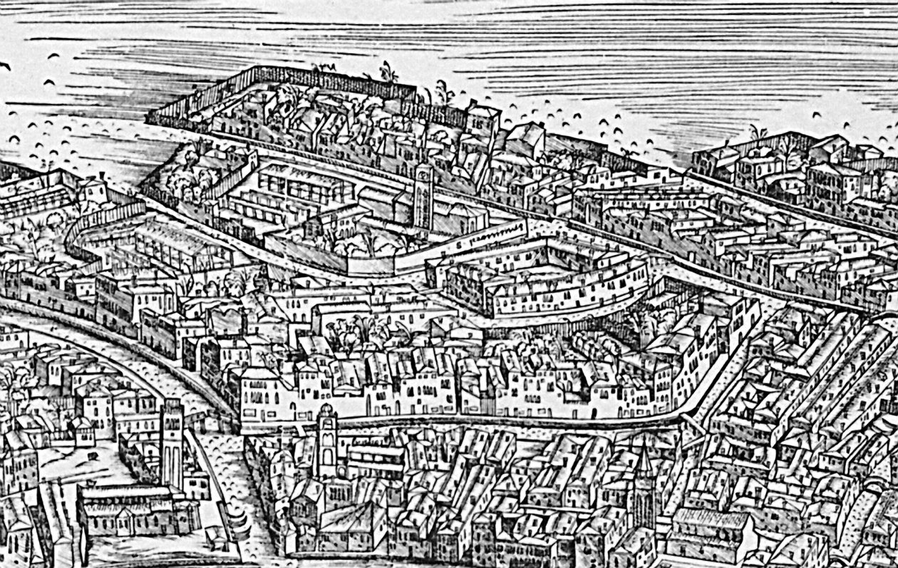 Grande Pianta Prospettica - Venedig, um 1500 (Detail) von Jacopo de Barbari