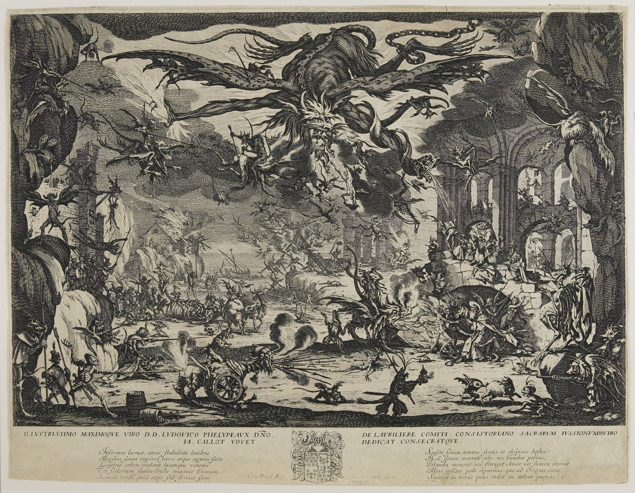 Die Versuchung des heiligen Antonius, 1635 von Jacques Callot